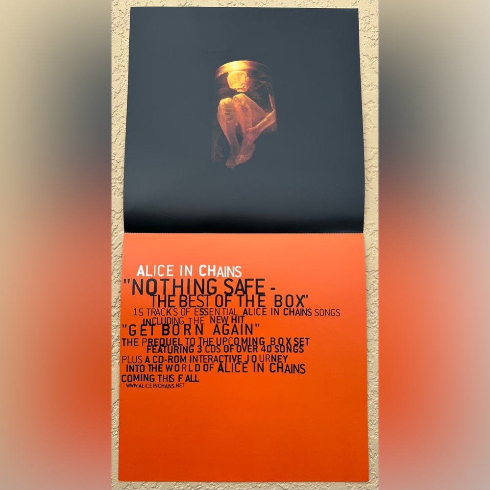 Alice In Chains Nothing Safe 2-Sided 24 X 12 Promo Poster 1999, Sony Music VGC